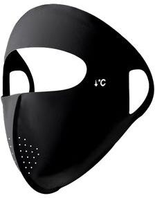 Lush Living Finds Ice Silk UV Protection Face Mask Full Coverage Cooling Face Cover For Outdoor Travel & Sports black