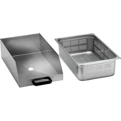 Stalgast 2tlg. Edelstahl Auffangschale für Kartoffelschälmaschine