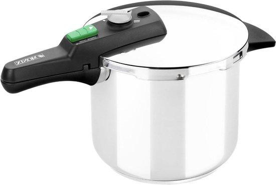 Monix Snelkookpan van Roestvrijstaal met Drievoudige Bodem, 6 Liter, Zilverkleurig