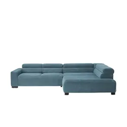 Jette Home Ecksofa aus Cord Jette Flirt , türkis/petrol , Maße (cm): B: 311 H: 84 T: 219.0