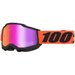 100% Accuri 2 EXTRA Brille Cross Mountainbike MX Antifog Generation 2 Ferran Gr. rot verspiegelt
