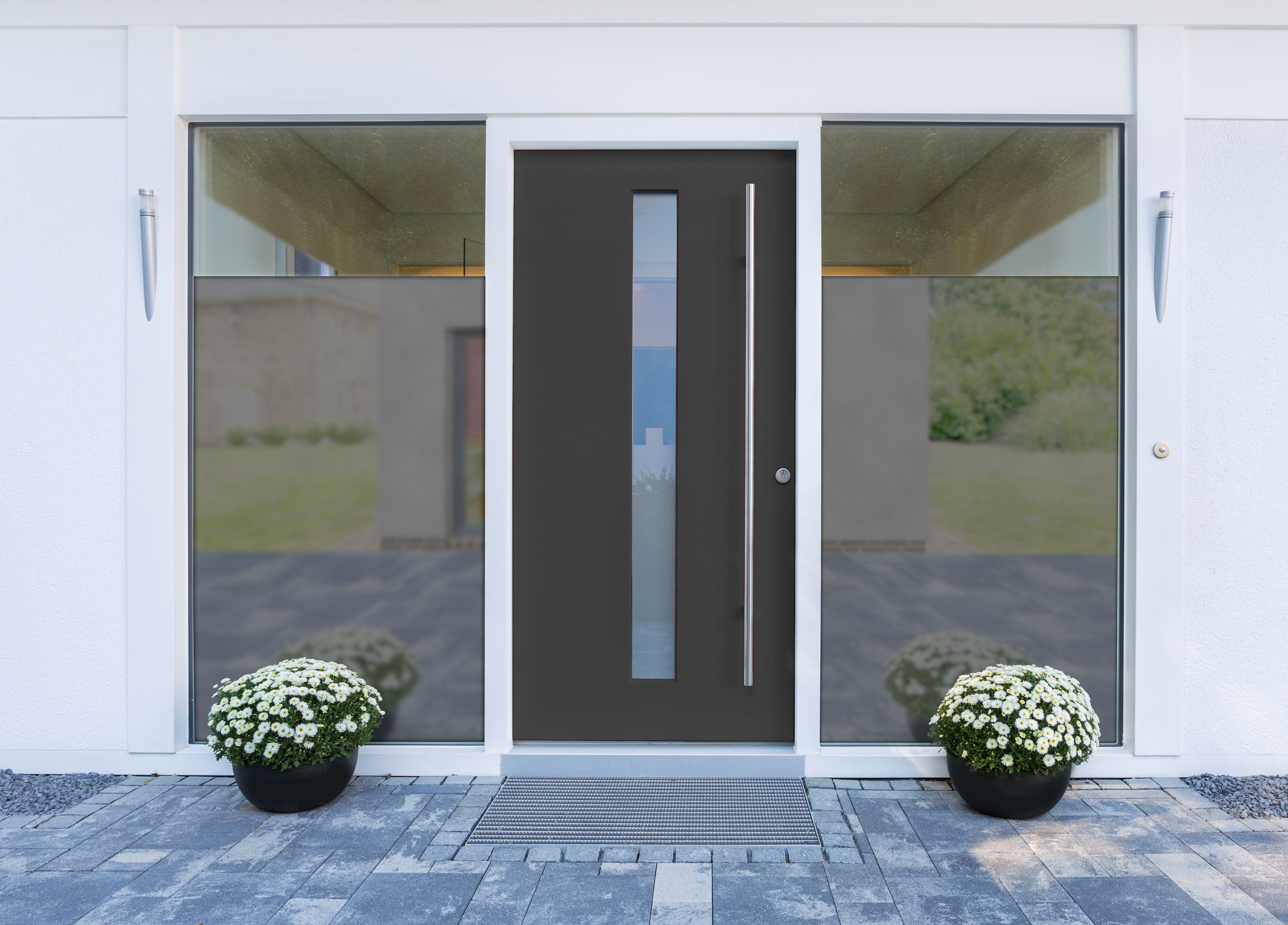 Fensterfolie GARDINIA "Statische UV-Folie", schwarz, B:67,5cm L:150cm, PVC, Fensterfolien, 77% UV-Schutz