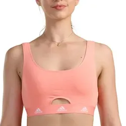 adidas BH Scoop Bralette Korall Baumwolle Medium Damen