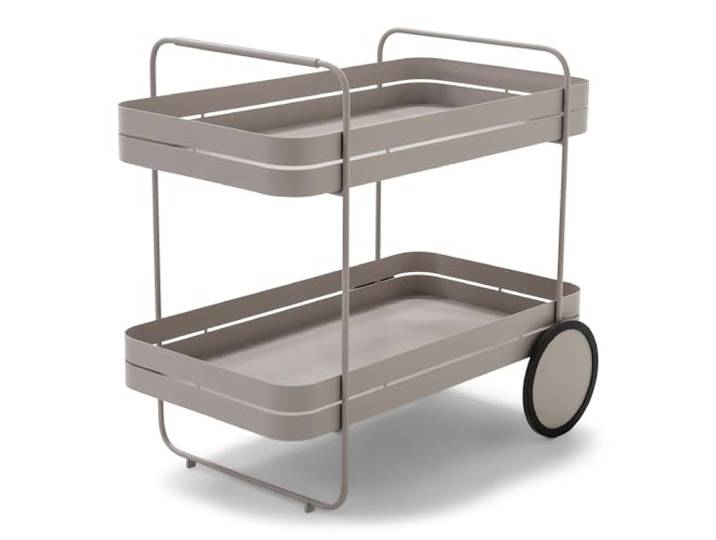 Spinder Design Servierwagen Gin & Trolley aus Stahl (Silky Taupe)