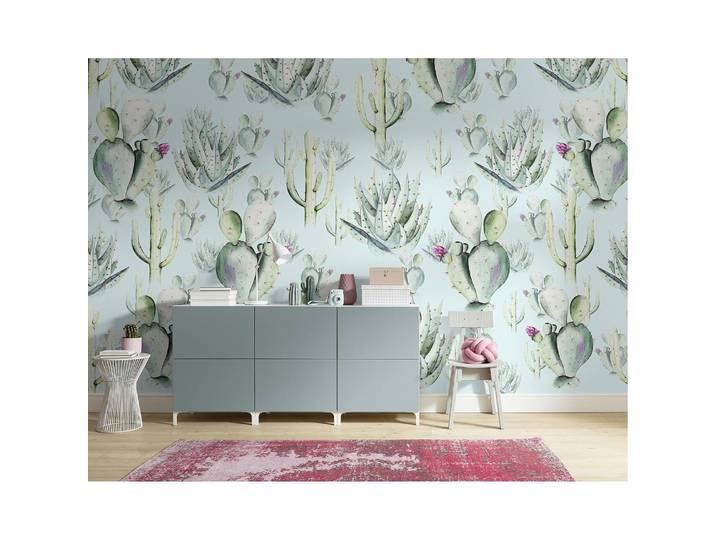 Papier peint intissé Cactus Blue 400cm