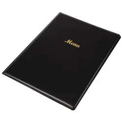 Olympia Speisekarte PVC schwarz A4
