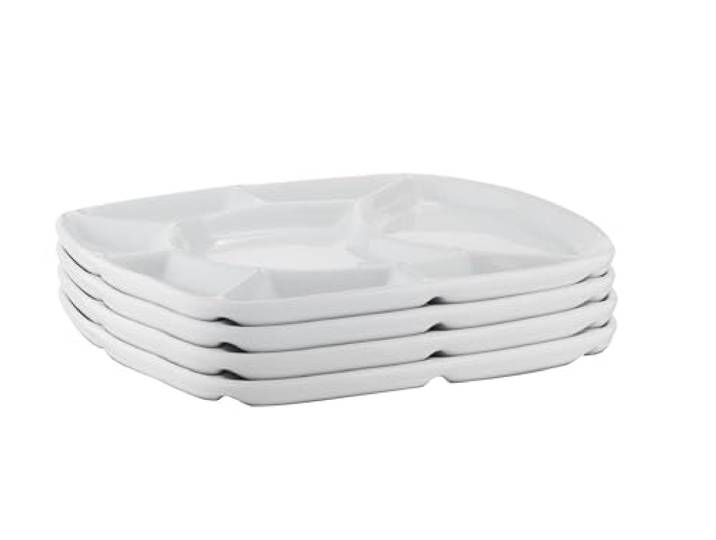 MÄSER Fondueteller Set, Porzellan -