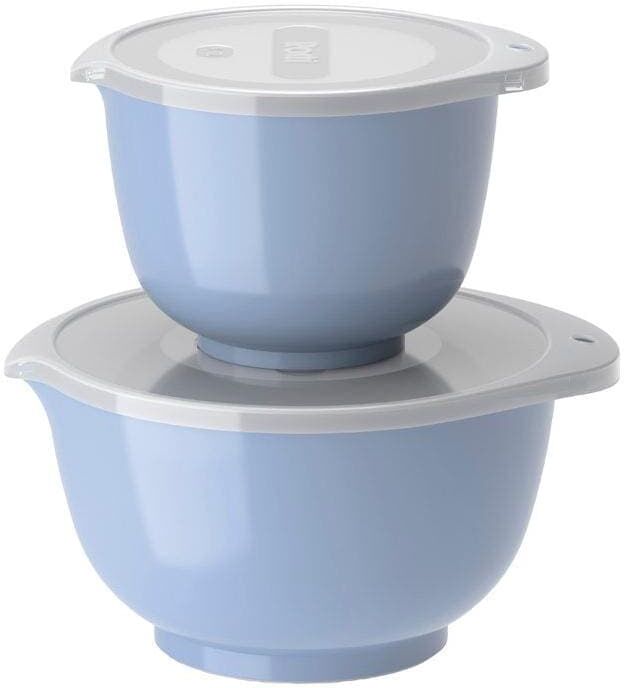 Rührschüssel ROSTI MEPAL "NEW Margrethe 1,5 l/3 l", blau, Kunststoff, Schüsseln, Rührschüssel blau Einheitsgröße