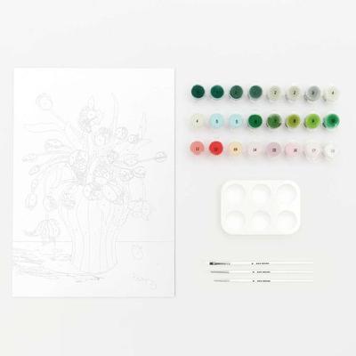 Malen nach Zahlen Set, Tulpen Bouqet, 26 x 37 cm,,