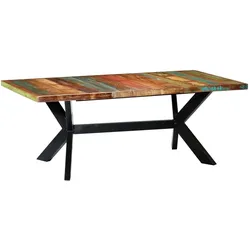 Helloshop26 - Esstisch für Wohn- und Esszimmer 200 cm massives Altholz Designerstil