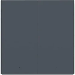 Aqara, Lichtschalter + Storenschalter, Smart Wall Switch H1 Grau With Neutral, Double Rocker (Zigbee)