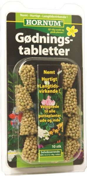 Hornum Gødningstabletter, 10 Stk.