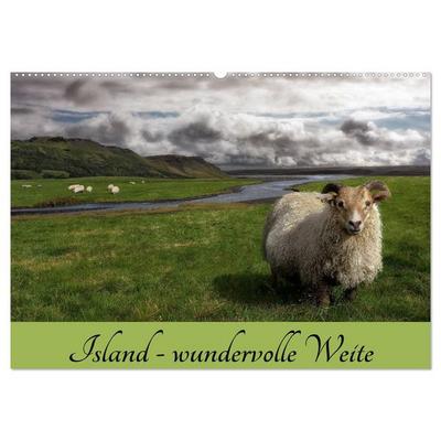 Island - wundervolle Weite (Wandkalender 2026 DIN A2 quer), CALVENDO Monatskalender