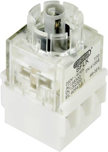 Georg Schlegel Leucht-Schaltkontaktgeber, 1Ö + 1S Kontaktgeber BF_K, beleuchtbar Schraubanschluss, Querschnitt 2,5mm² -