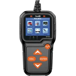 Toolit, Autobatterie Zubehör, DBT500 Kfz-Batterietester 6 V, 12V Batterieprüfung, Kontrolle Lichtmaschine, Ladeüberwachun