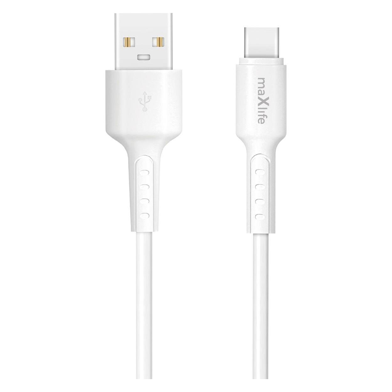 Maxlife MXUC-13 cable USB-A - USB-C 1,0 m 3,0A white (1 m) (64631172)