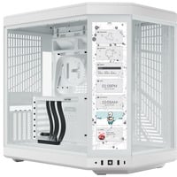 Y70 Touch Infinite , Tower-Gehäuse weiß, Tempered Glass x 2