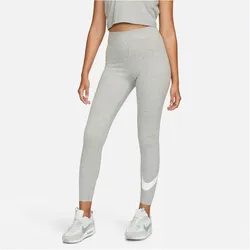 NIKE Sportswear Classics High-Waist Graphic Leggings Damen 063 - dk grey heather/sail S