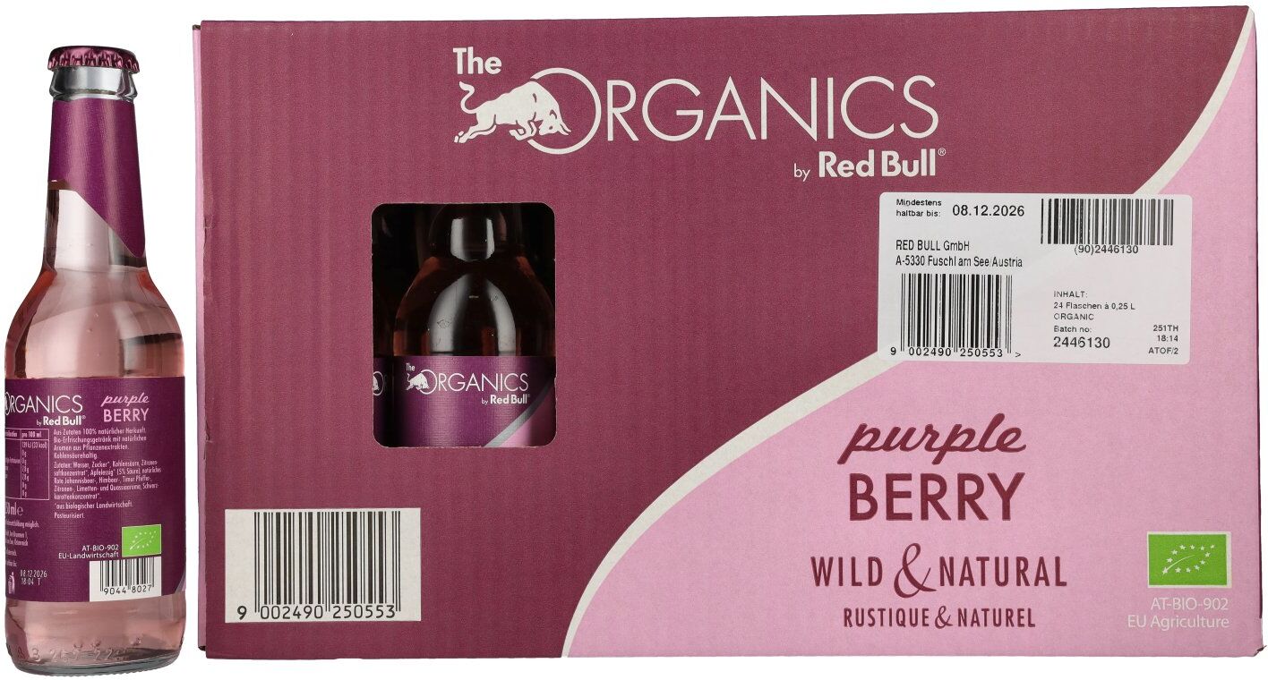 Red Bull Organics by Red Bull Purple BERRY 24x0,25l