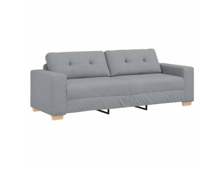 Coespram 3-Sitzer Sofa Stoff Hellgrau 220x78x80cm Couch Polstersofa Ergonomische Polsterung fuer entspannte Stunden im Wohnzimmer, Schlafzimmer oder modernen Empfangsbereich.