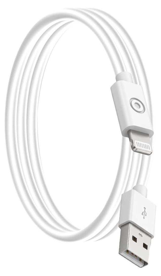 BigBen Connected USB-A naar Lightning kabel, 50 cm, wit