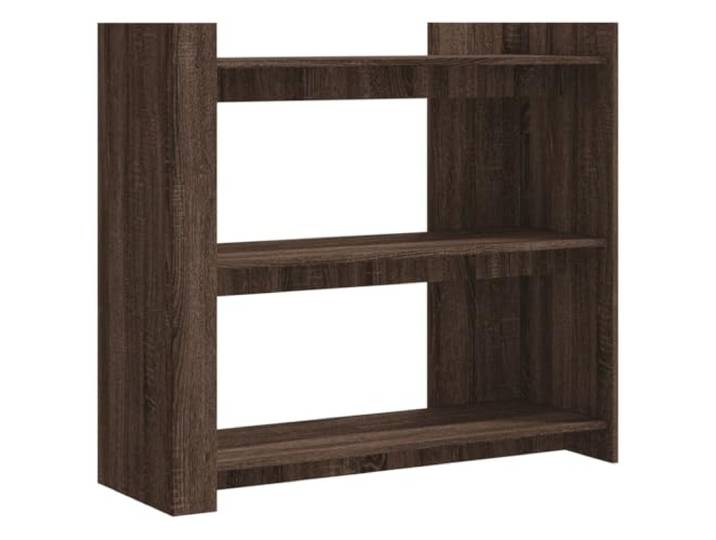 Favemtsl Konsolentisch Braun Eichen-Optik 100x35x90 cm Holzwerkstoff Schlanker Beistelltisch für Flur und Wohnzimmer mit viel Ablagefläche für Dekoration, Bücher sowie Pflanzen.