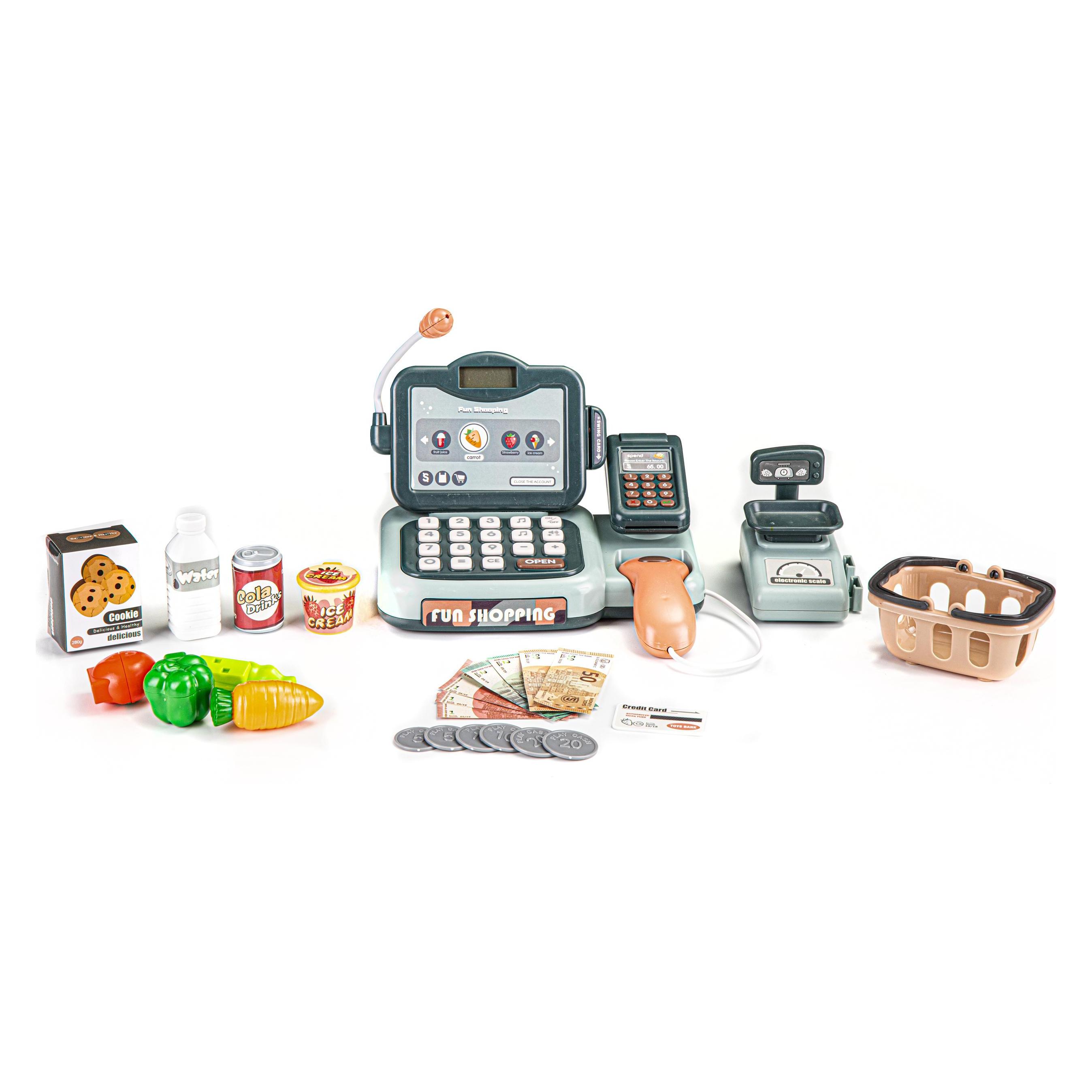 Qixi Toys Spielzeugkasse und Lebensmittel (MSP1337)