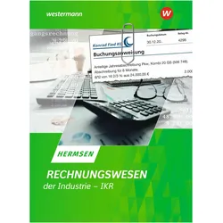 Rechnungswesen der Industrie - IKR, Schulbücher von Jürgen Hermsen