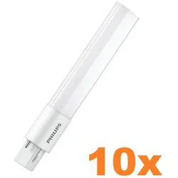 10er Pack Philips G23 2P CorePro PLS 2-Pin LED Lampe 5W wie 9W 4000K universalweißes Licht - für KVG/VVG/AC
