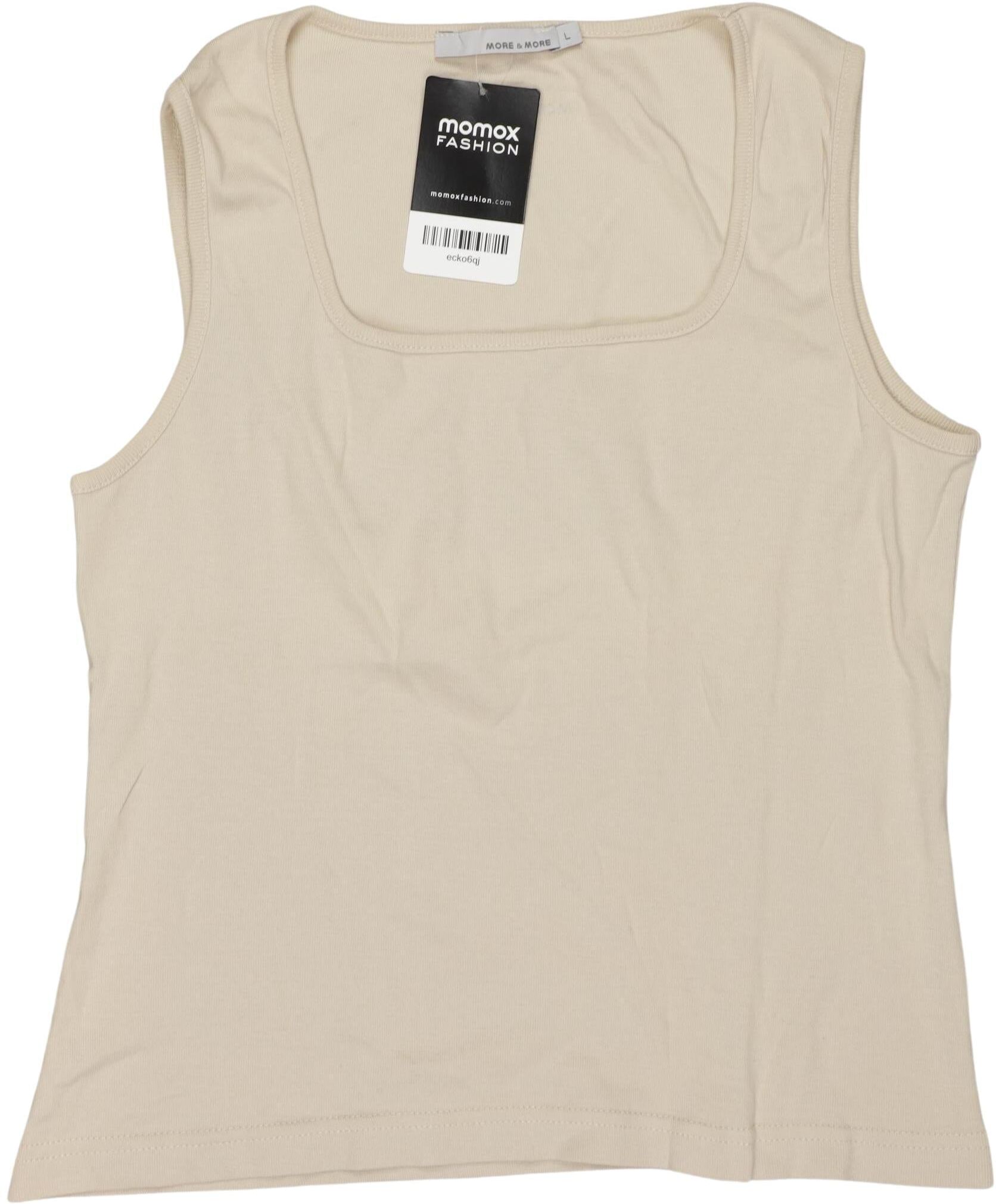 More & More Damen Top, Beige, Gr. L, Baumwolle - Second Hand