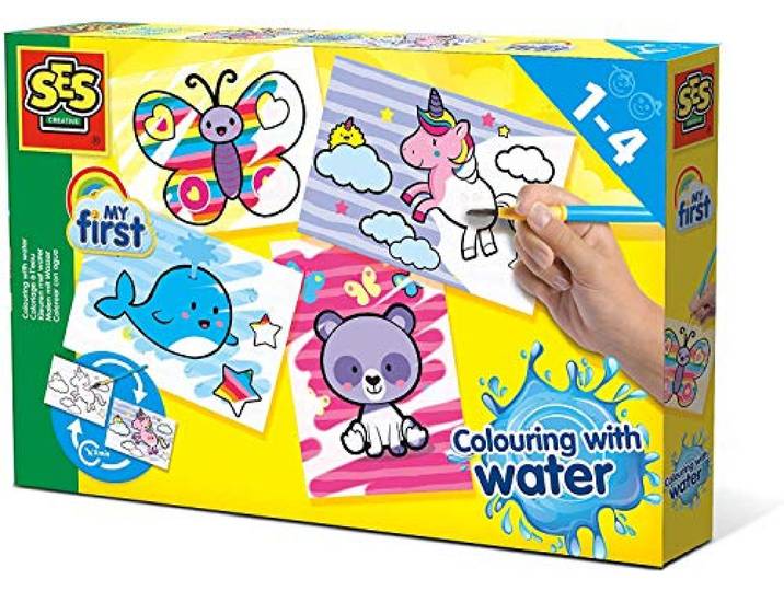 SES Creative 14454 Schilderen met water kleurrijke dieren