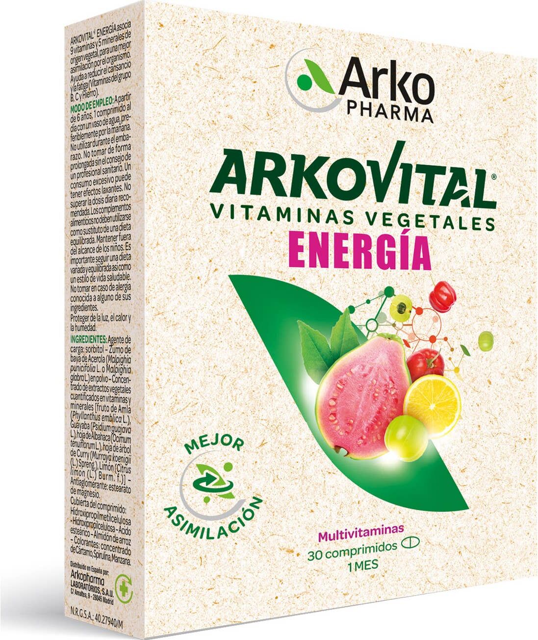 Arkopharma Arkovital Energía 30comp