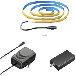 ledscom.de COB-LED Streifen JOR, 100.0cm, flach, warmweiß, 10,72W, 1079lm, inkl. WLAN Controller