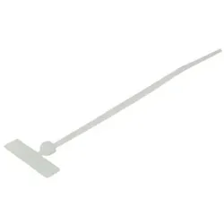 Tecline mit Beschriftungsfeld (quer), 110 x 2,5 mm, naturfarben, VE 100 Stück Zum Bündeln und Be (110 mm, 100 Stk.)