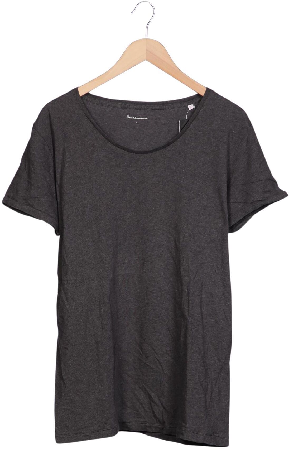Knowledge Cotton Apparel Herren T-Shirt, Grau, Gr. L, Baumwolle - Second Hand