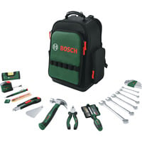 Werkzeug Rucksack Set, 60-teilig, Werkzeug-Set schwarz/grün, mit Werkzeugrucksack