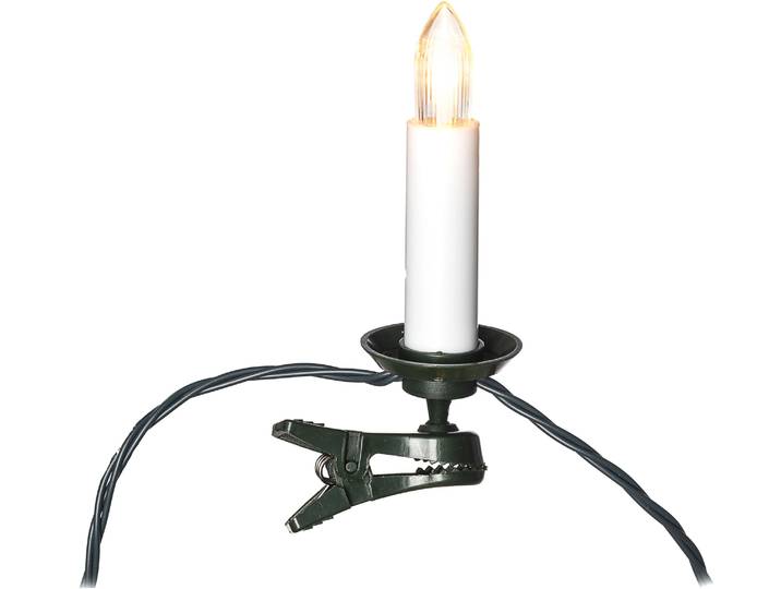 KONSTSMIDE LED-Christbaumkerzen Weihnachtsdeko, Christbaumschmuck , weiß, Dioden 25 Stk., Gesamtlänge 21,8m, Lichterketten, Topbirnen, One String, 25 funkelnde bernsteinfarbene Dioden, LED-Christbaumkerzen