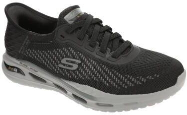 Skechers USA Relaxed Fit: Arch Fit-Orvan-Drex (Men's) Casual Shoes in Black, Size 12 W, Textile