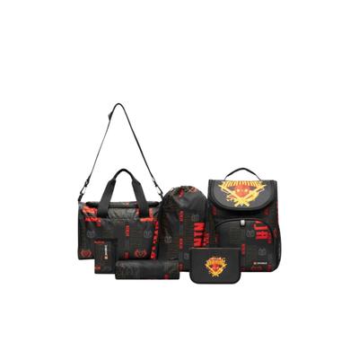 Handtasche LEGO "LEGO Bag Core", Kinder, Gr. onesize, schwarz (rot), Obermaterial: 100% Polyester, Taschen Handtasche