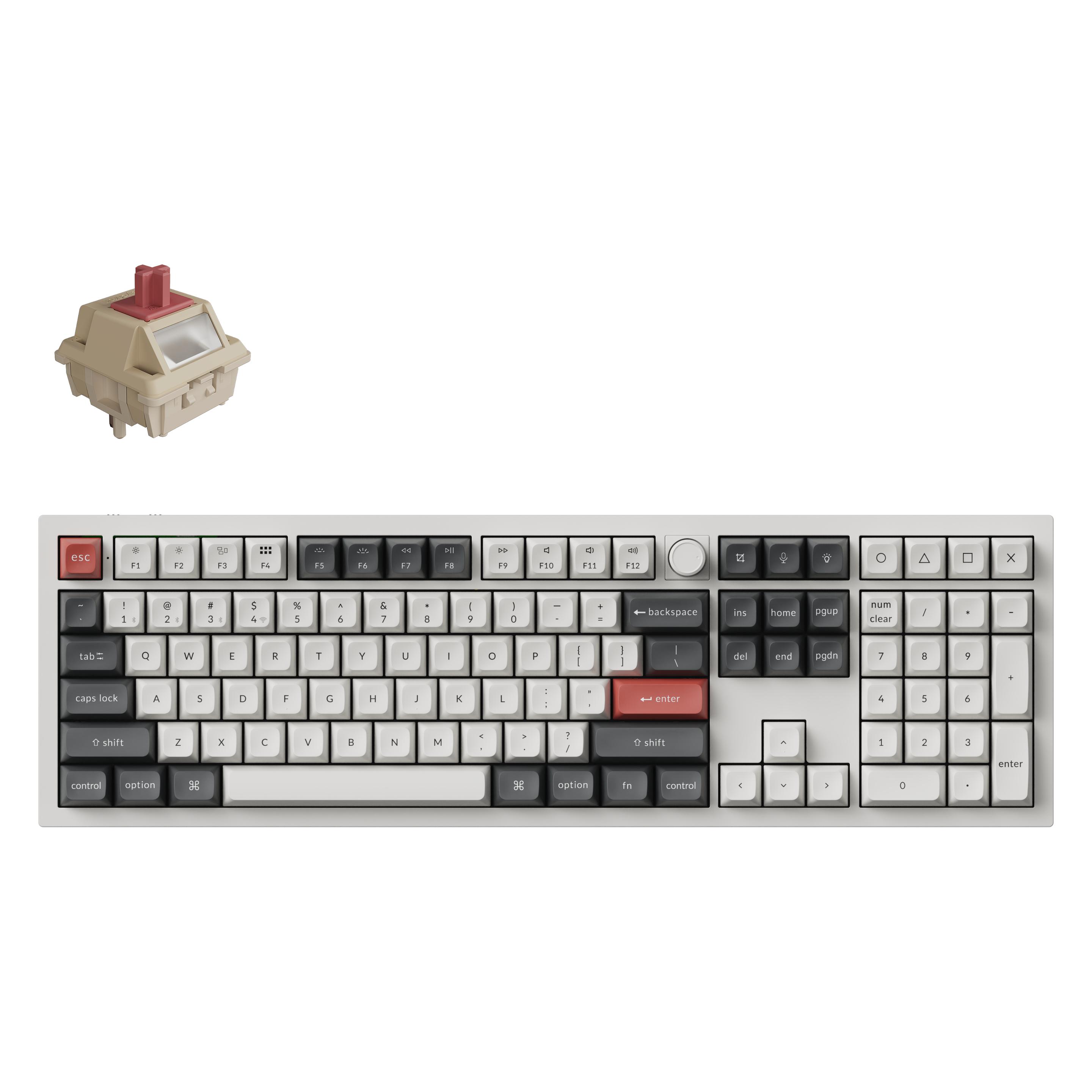 Keychron Q6 Ultra-P1 8K Wireless Custom Mechanical Keyboard (US, Kabelgebunden, Kabellos) (Q6U-P1)