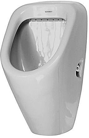 Duravit Design Classics Urinal Universal 08303600001 Zulauf von hinten, 345x315x615mm, ohne Fliege, Weiß Hochglanz wondergliss,