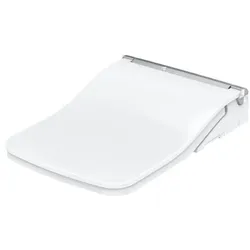 TOTO SW Washlet, multifunktionaler WC-Sitz, mit auto flush, 391x579x108mm, eckiges Design, CleanCase, Sitzring nahtlos, TCF804C2G