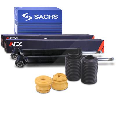 Atec 2x Stoßdämpfer + SACHS Staubschutzsatz hinten [Hersteller-Nr. 41255935] für BMW