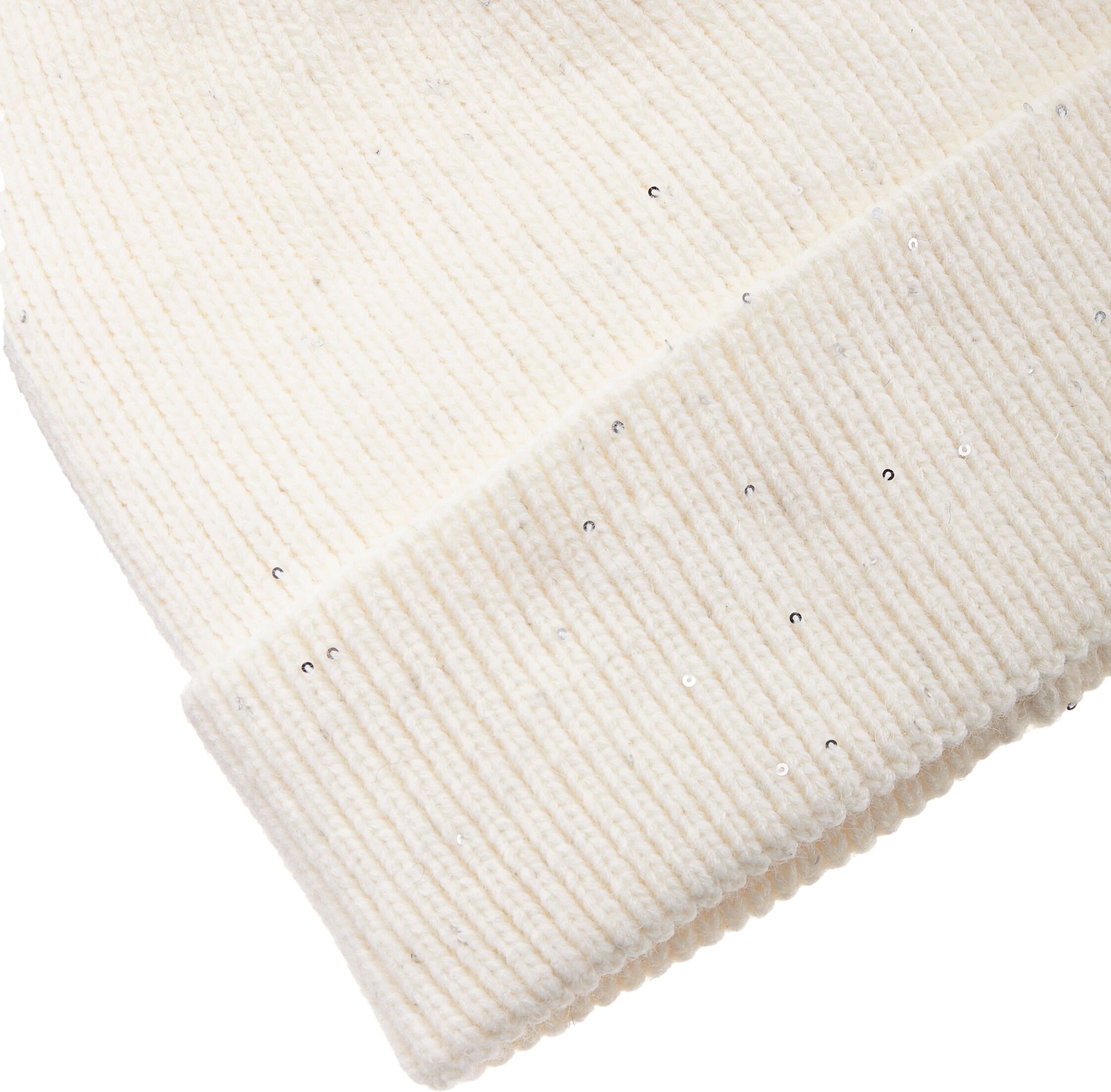 Strickmütze LASCANA, Damen, beige, Kunstfaser, leicht glänzend, unifarben, Mützen Strickmütze, Beanie, Wintermütze, Wollmütze, Mütze mit Umschlag beige Einheitsgröße