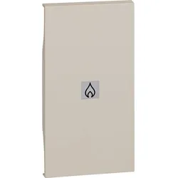 Legrand KM01M2PN LivingNow 2-modulige Tastenabdeckung mit Symbol ”Heizung” in der Farbe Sand