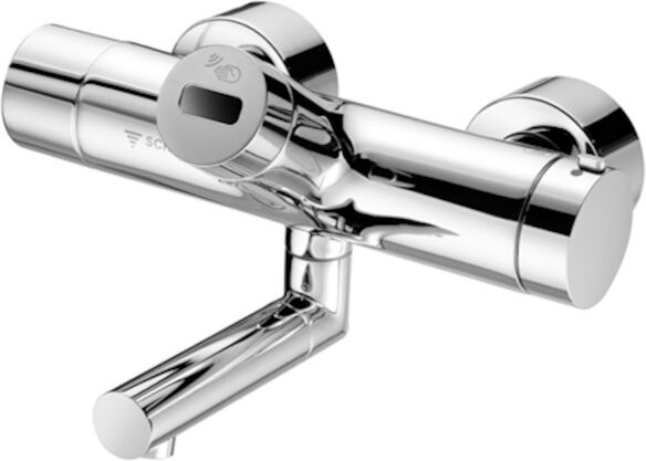 Schell Vitus Thermostat de lavabo mural 016350699 270 mm, eau mitigée, à piles, chromé
