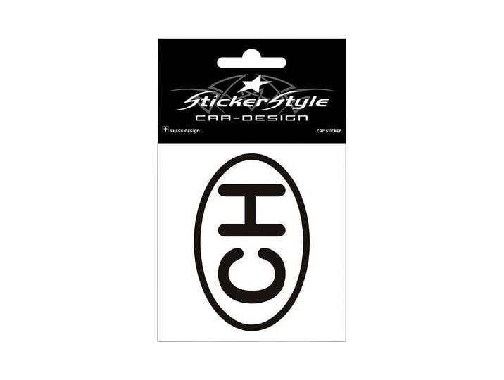 StickerStyle 3D-Sticker CH schwarz gross