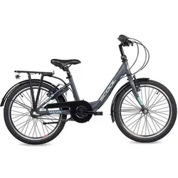 SCOOL 20 Zoll Kinderfahrrad S'COOL chiX 20-N3, Größe 115–130 cm in Grau Grau