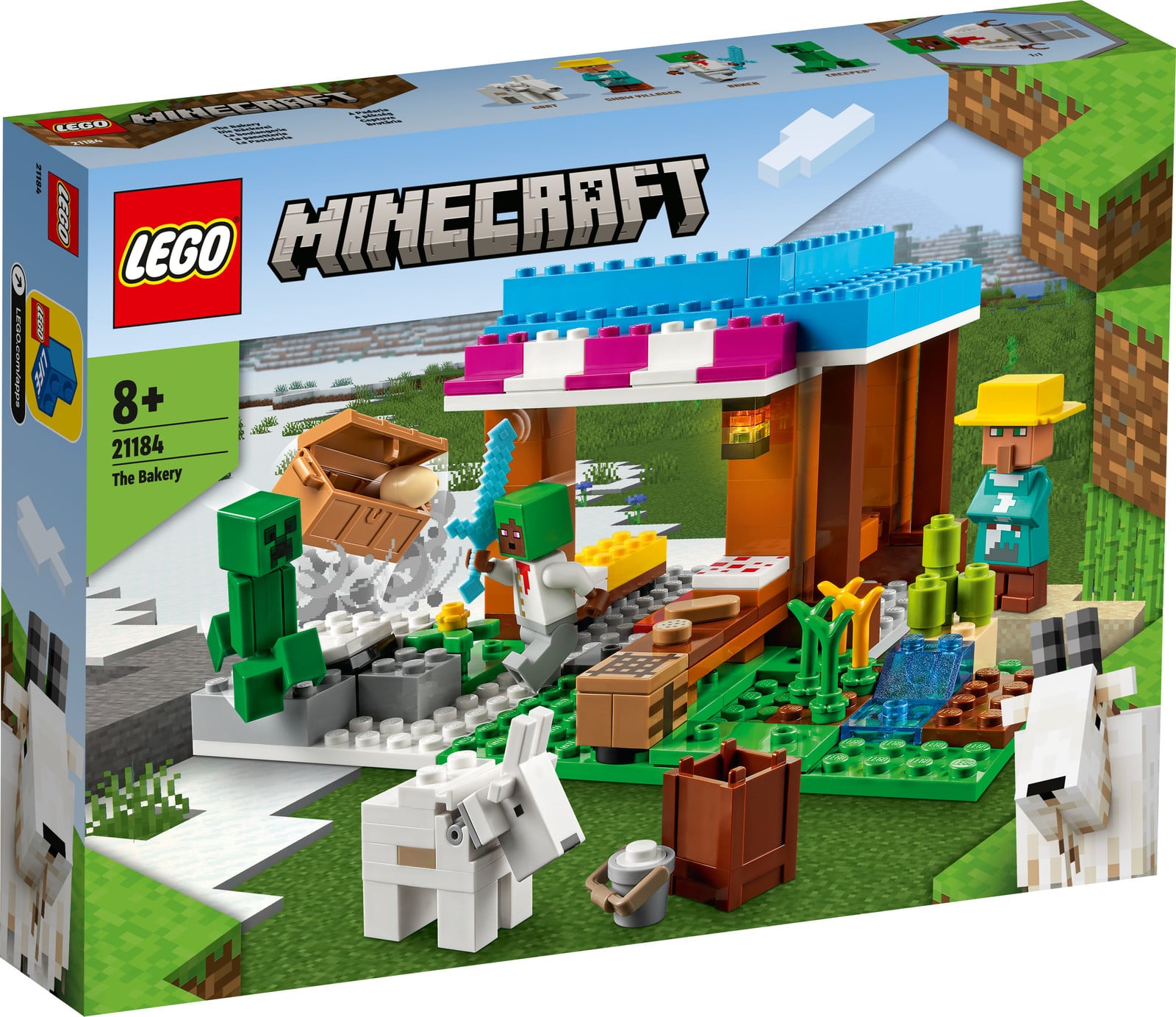 LEGO 21184 Minecraft De Bakkerij Modulaire Set met Creeper en Geit