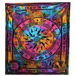 Double Cotton Bedspread + Wall Hanging - Circle of Ages
